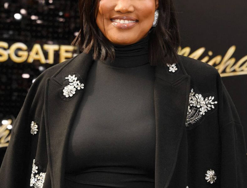 Garcelle Beauvais posing on the red carpet.