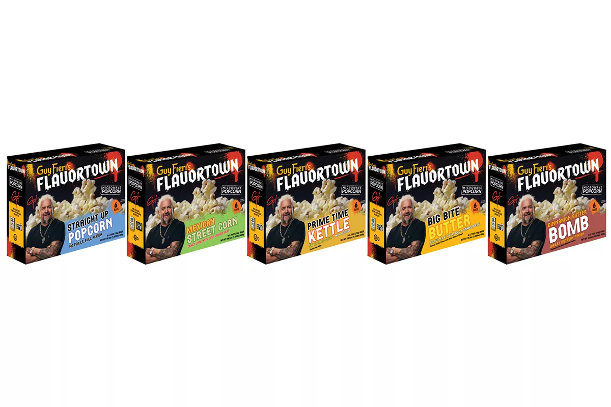 SNAX-Sational, Guy Fieri launch flavored microwave popcorn