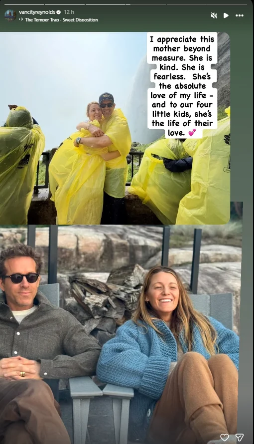 Ryan Reynolds' Mother's Day Tribute to Blake Lively