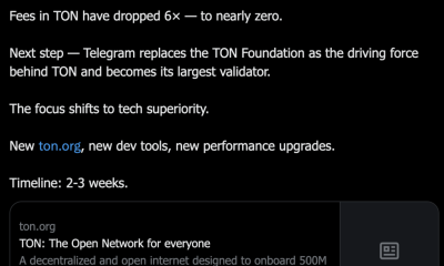 Pavel Durov Just Took Over TONCoin as Its Largest Validator and Cut Fees to Near Zero: Is This the Catalyst TON Has Been Waiting For?