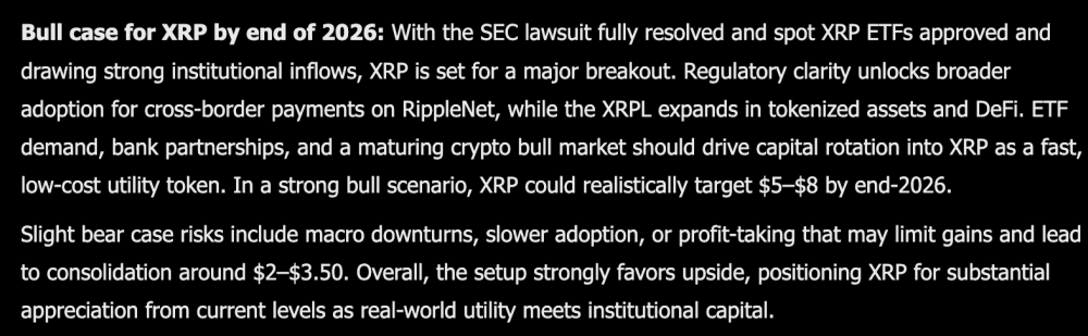 Elon Musk Grok AI Predicts XRP Price by The End of 2026