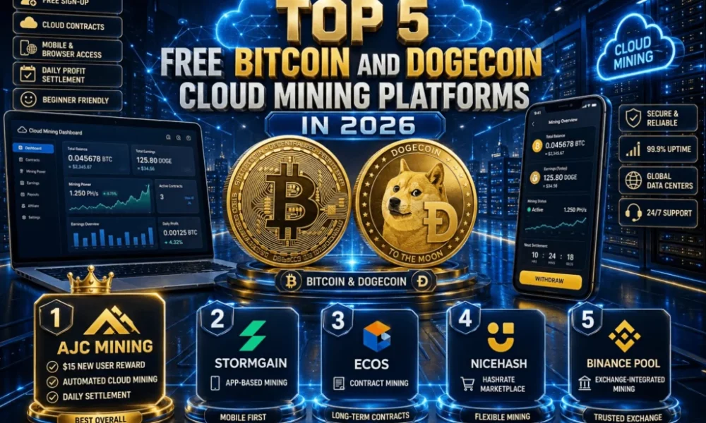 Free cloud mining: 5 leading Bitcoin and Dogecoin cloud mining platforms in 2026 - 5