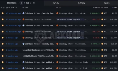Transfers to Coinbase Prime.