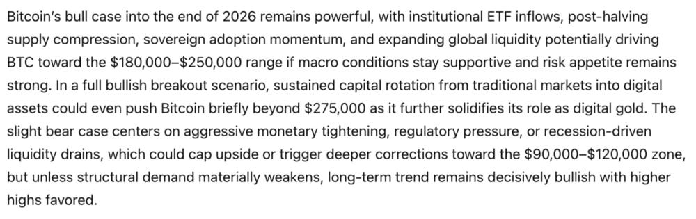 US Goverment Secret AI Model Predicts the Shocking Price of Bitcoin by The End of 2026