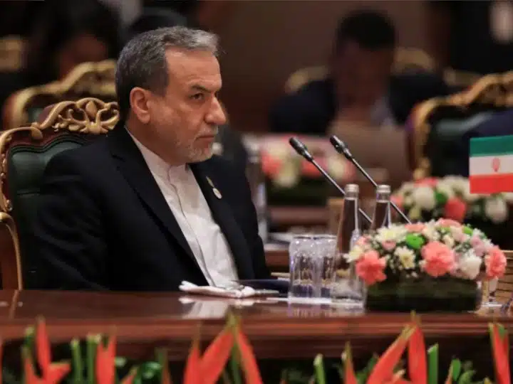 Iran's Foreign Minister Abbas Araghchi attends the BRICS foreign ministers' meeting in New Delhi, India on May 14, 2026