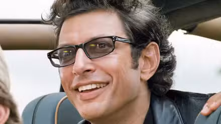 Jeff Goldblum in Jurassic Park.