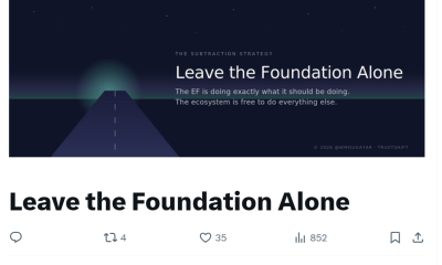 Blockchain Researcher Defends Ethereum Foundation, Says It’s ‘Exactly’ Doing Its Job