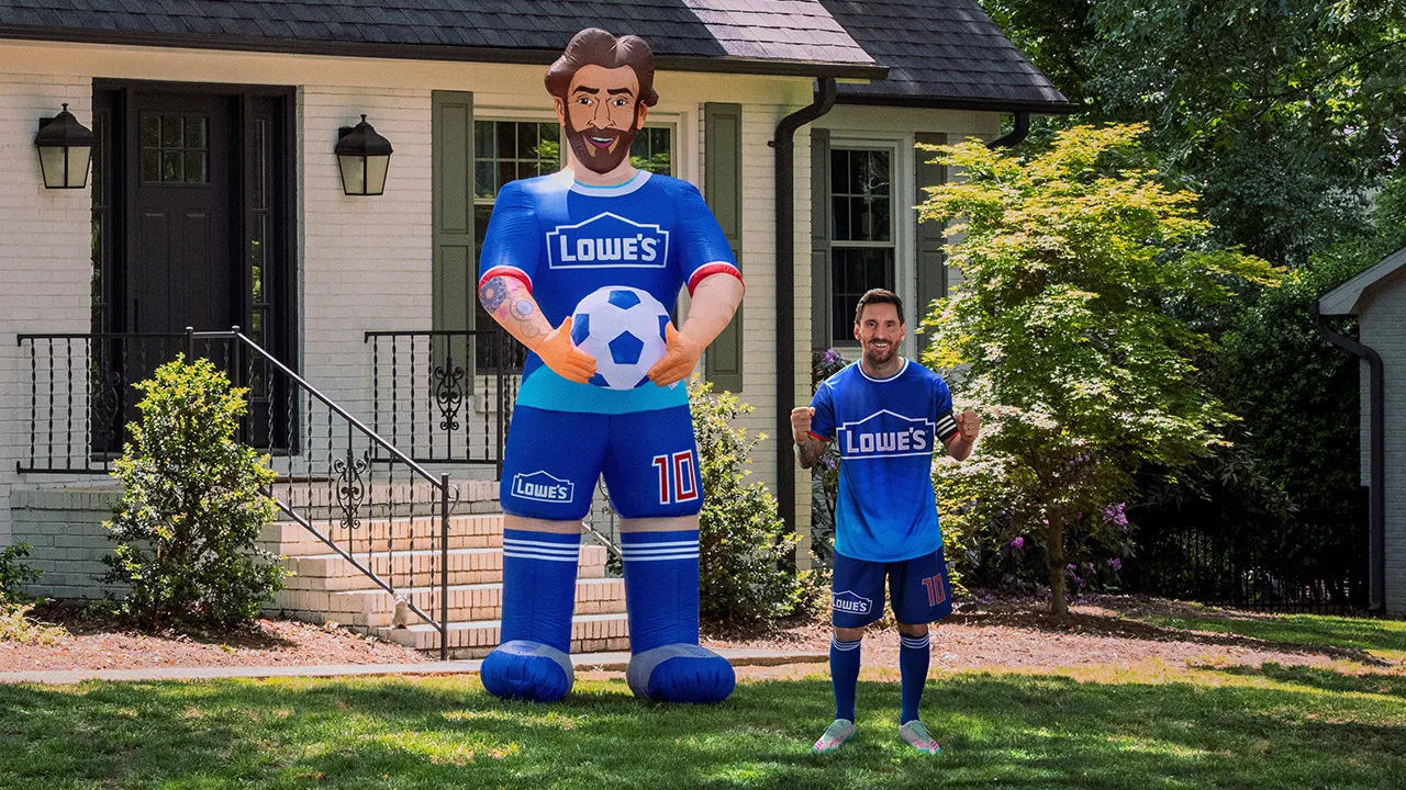Lowe's creates 10-foot inflatable Lionel Messi for 2026 FIFA World Cup
