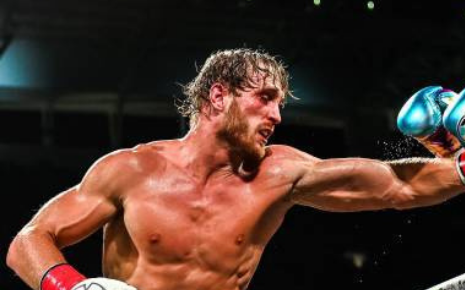 Logan Paul in action during his exhibition boxing match against Floyd Mayweather Jr. in June 2021.