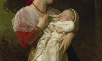Maternal Admiration, painted by William-Adolphe Bouguereau