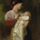 Maternal Admiration, painted by William-Adolphe Bouguereau