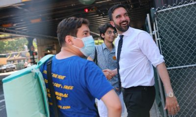 New York City mayoral candidate Zohran Mamdani, seen here on the day of the Democratic primary June 24, 2025, has little experience but has energized followers with a leftist campaign