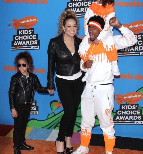 Nick Cannon, Mariah Carey and kids at Kids Choice Awards