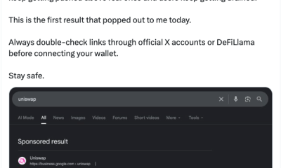 Phishing Scammers Net $400K With Fake Uniswap Google Ads