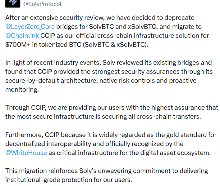 Kelp DAO Fallout Pushes Solv, DeFi Protocols Toward Chainlink