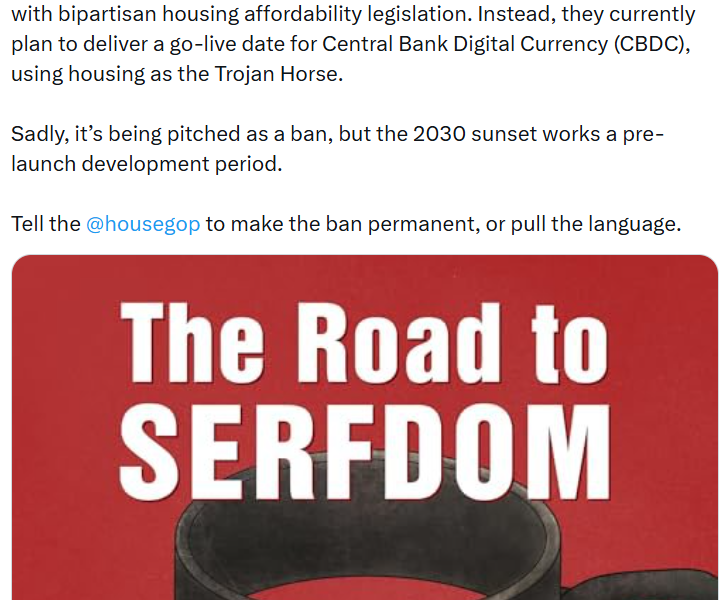 US Lawmakers Push Permanent CBDC Ban in Housing Bill Debate
