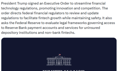 Trump Orders a Review Into Banking Barriers for Fintech Firms