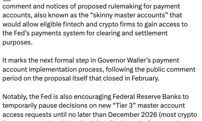 Fed Proposes ‘Skinny’ Accounts, Calls for Tier 3 Pause