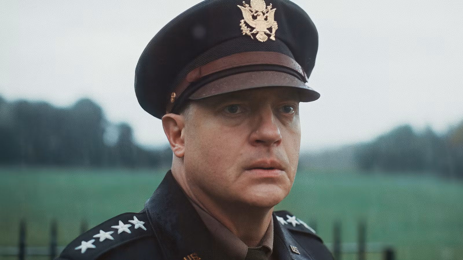 Brendan Fraser as General Dwight Eisenhower in Pressure.