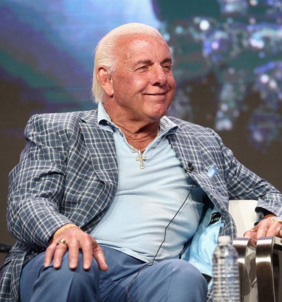 Professional wrestler Ric Flair of 'ESPN's 30 for 30: 'Nature Boy'' speaks onstage during the ESPN portion of the 2017 Summer Television Critics Association Press Tour at The Beverly Hilton Hotel on July 26, 2017 in Beverly Hills, California.