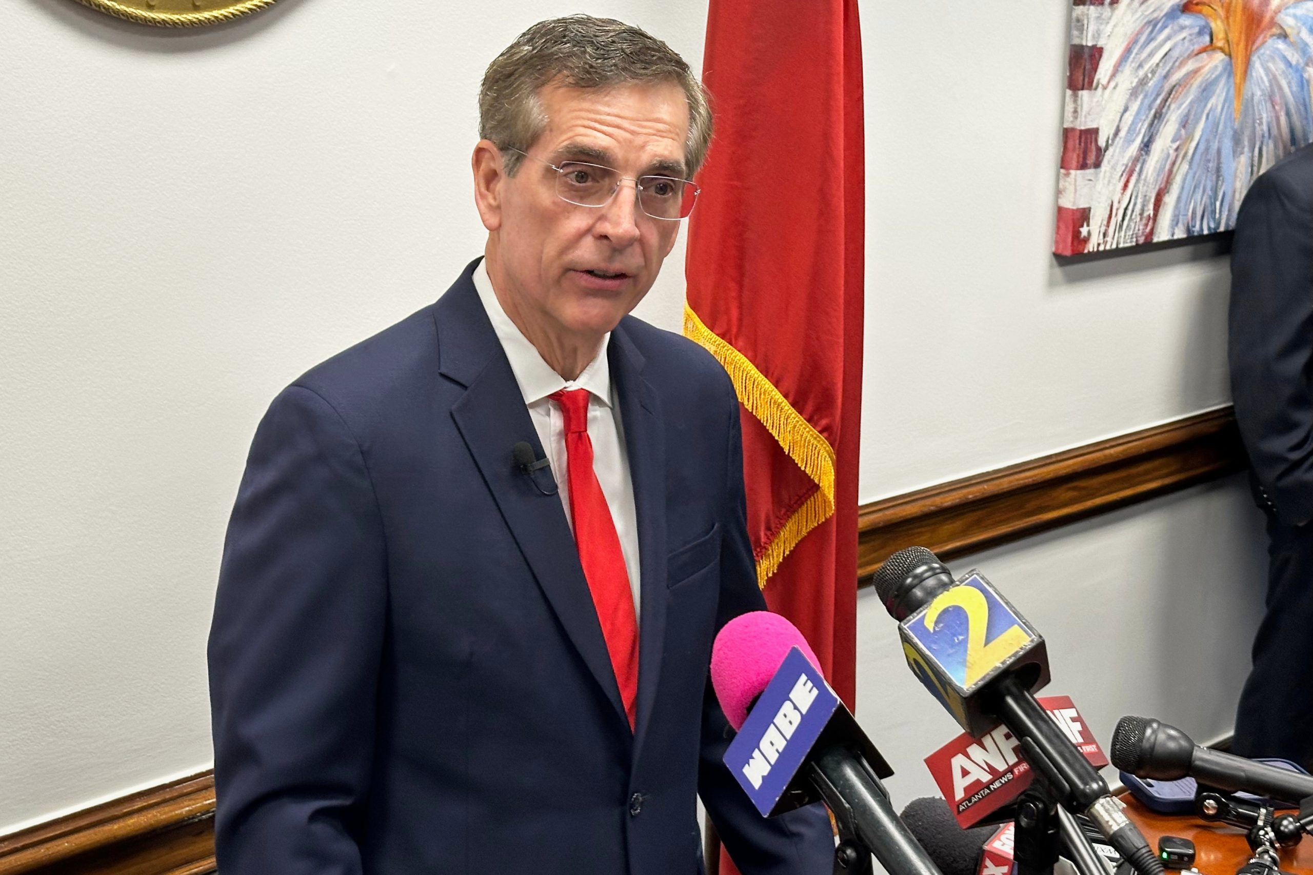 Brad Raffensperger targeted by threat as he runs for governor