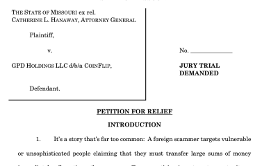 Missouri AG Sues Crypto ATM Operator CoinFlip ‘For Enabling Scams’