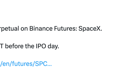 Binance Launches Pre-IPO Futures Product Tied to SpaceX IPO