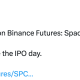Binance Launches Pre-IPO Futures Product Tied to SpaceX IPO