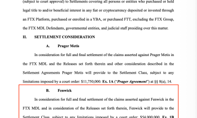 Former FTX Legal Advisor Fenwick & West Settles Lawsuit for $54M