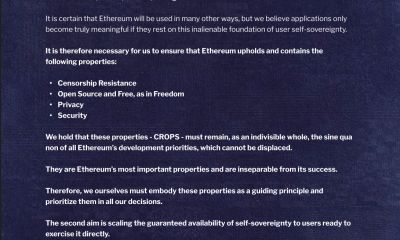 Buterin Says Ethereum Foundation Is Not the 'Center' of Ethereum