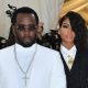 Sean "Diddy" Combs (L) and singer Cassie Ventura at the Met Gala in 2018, during a relationship that Ventura now describes as abusive