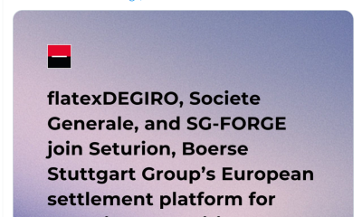 Boerse Stuttgart, Societe Generale, flatexDEGIRO Join Forces for EU Blockchain Securities Settlement