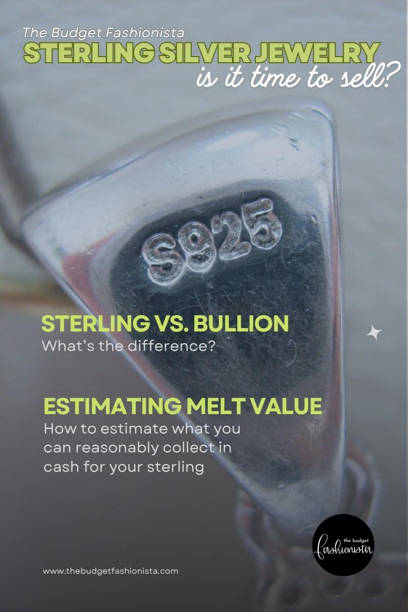 Is it time to sell sterling silver jewelry