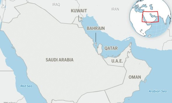 British military says ship caught fire after being hit off coast of Qatar