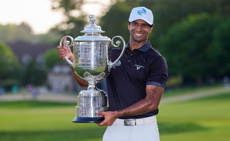 Aaron Rai of England wins the PGA Championship for his first major title