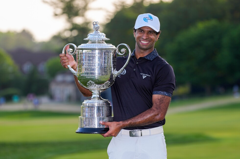 Aaron Rai of England wins the PGA Championship for his first major title