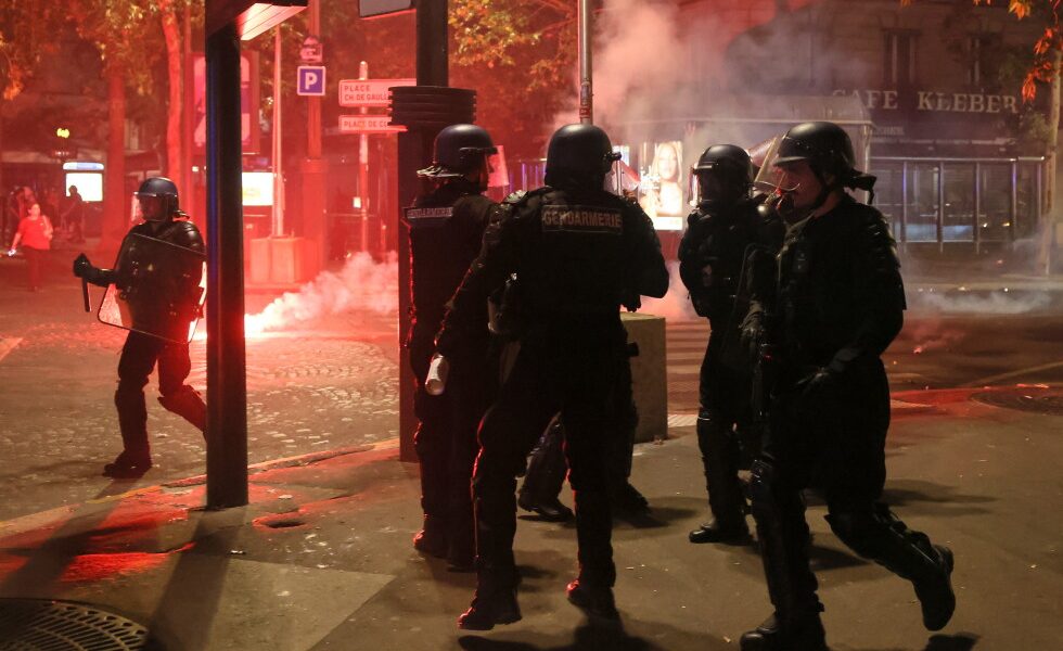 French police detain hundreds in violent clashes after Champions League win