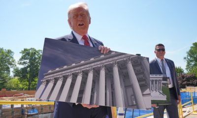 Trump takes reporters to ballroom construction site
