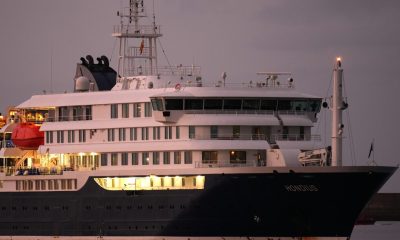 Cruise ship at center of hantavirus outbreak arrives at Spain's Tenerife