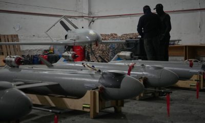 Ukrainian drones strike Russian energy sites and set off fires