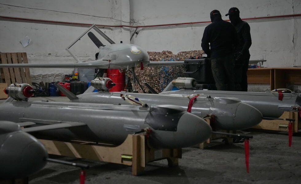 Ukrainian drones strike Russian energy sites and set off fires