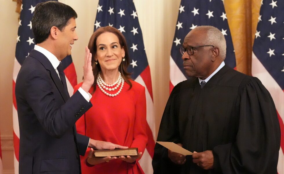 Warsh is sworn in as the new Fed chair during a White House ceremony