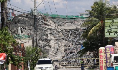 Nine-story building under construction collapses in the Philippines, 21 missing