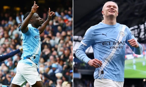 Man City 3 Brentford 0: Erling Haaland’s backheel goal keeps Arsenal looking over their shoulder in title race