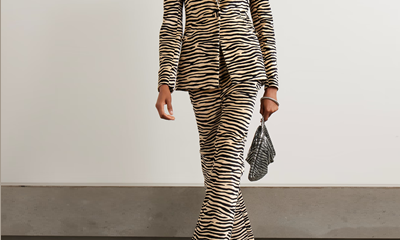 zebra print suit