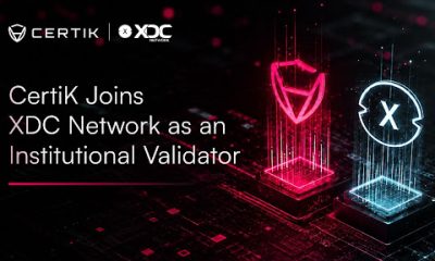 CertiK joins XDC Network as an institutional validator, boosting security and resilience for enterprise finance and RWA tokenization.