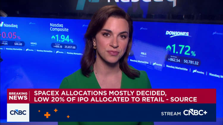 SpaceX allocations mostly decided, only 20% of IPO allocated to retail