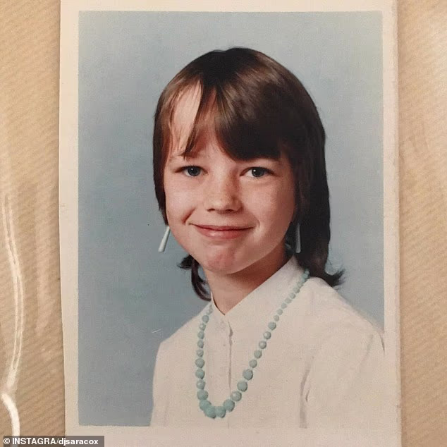 Sara Cox revealed she got revenge on her childhood bully when she called into Radio 1 to ask for a shoutout, (Sara pictured as a child)