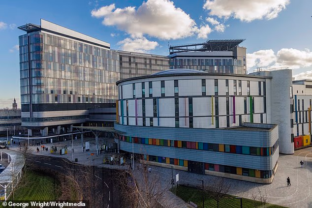 Part of the Queen Elizabeth University Hospital (pictured) was locked down over fears a patient has Ebola