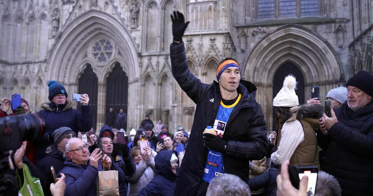 Rugby legend Kevin Sinfield knighted for sport and MND work
